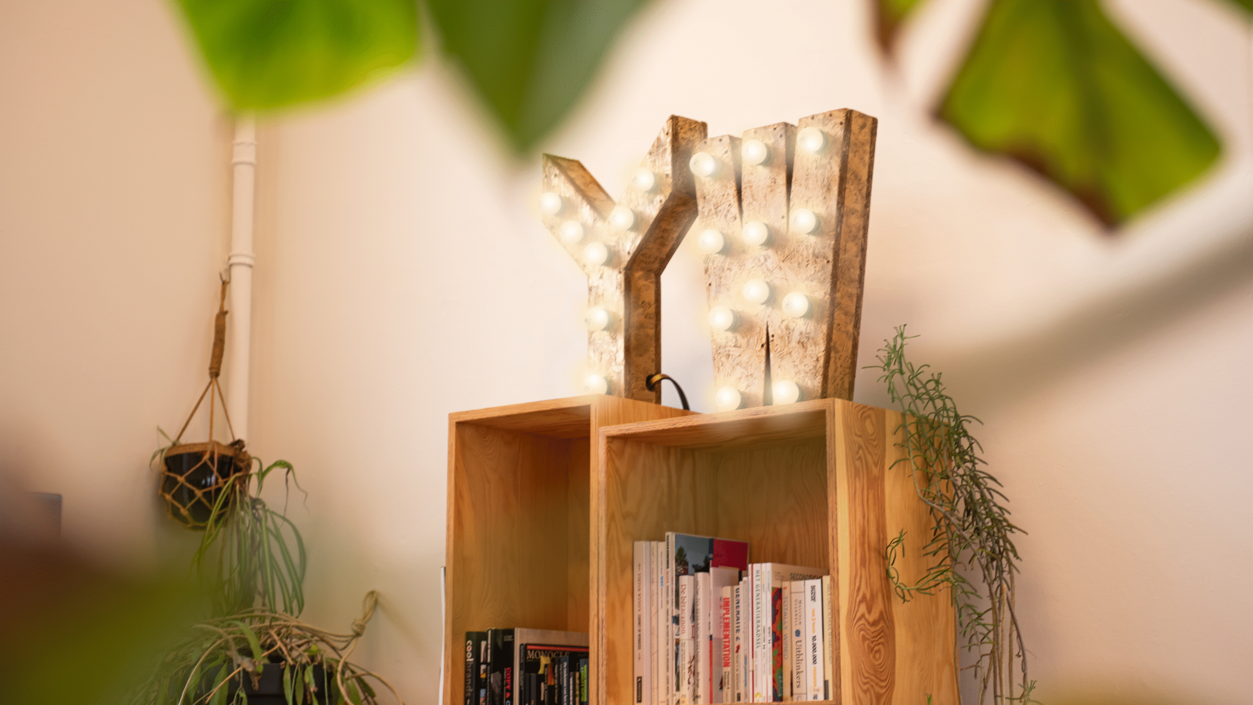 banner met boekenkast van youngworks